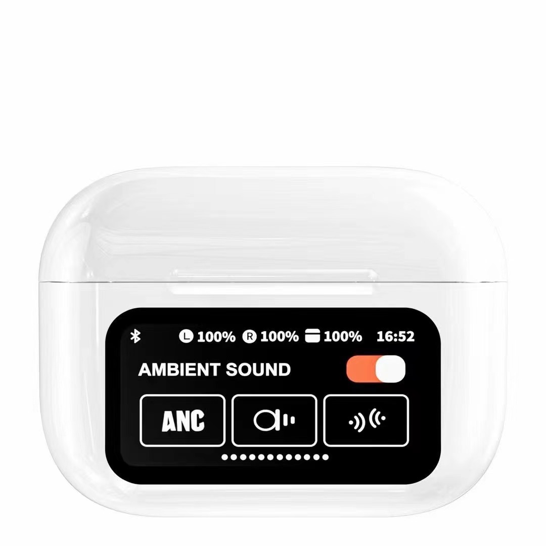 TWS Smart A9 Pro Wireless Bluetooth 5.4 Earphones with ANC Active Noise Cancellation Touch Screen Controls In-Ear 5th generation Headphones Ideal for 