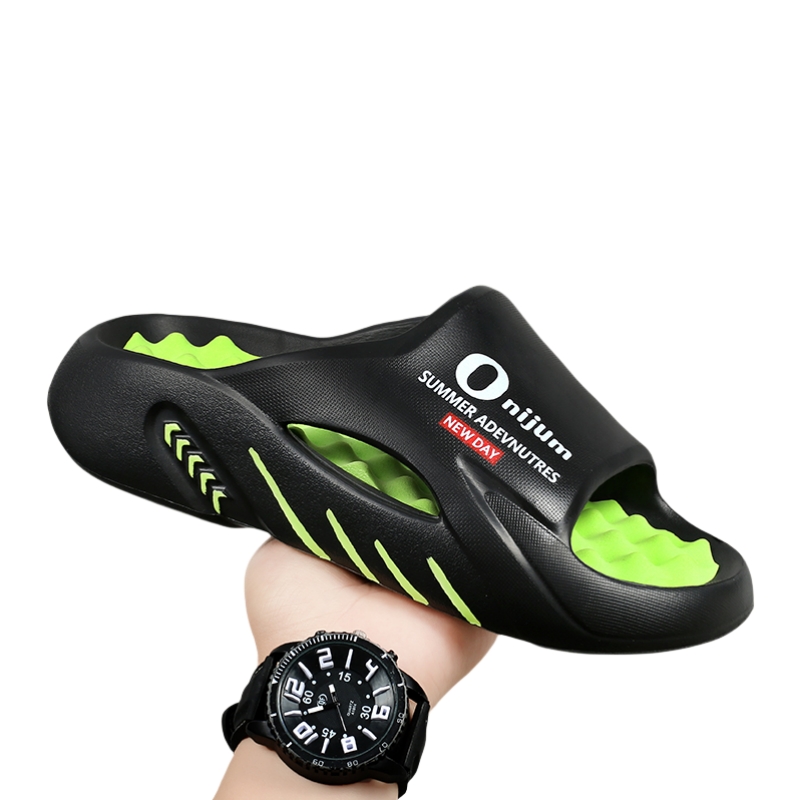 2024 New Men Massage Slides Indoor Outdoor Sandals Beach Casual Shoes Comfortable Sole Men's Slippers Big Size 38-47 dc95 53d