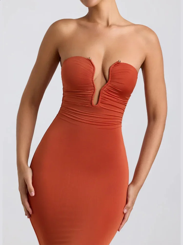 Sexy Solid Off Shoulder Hollow Women Long Dress Elegant Backless Sleeveless Slim Fit Dresses Summer Party Evening Vestidos 240627