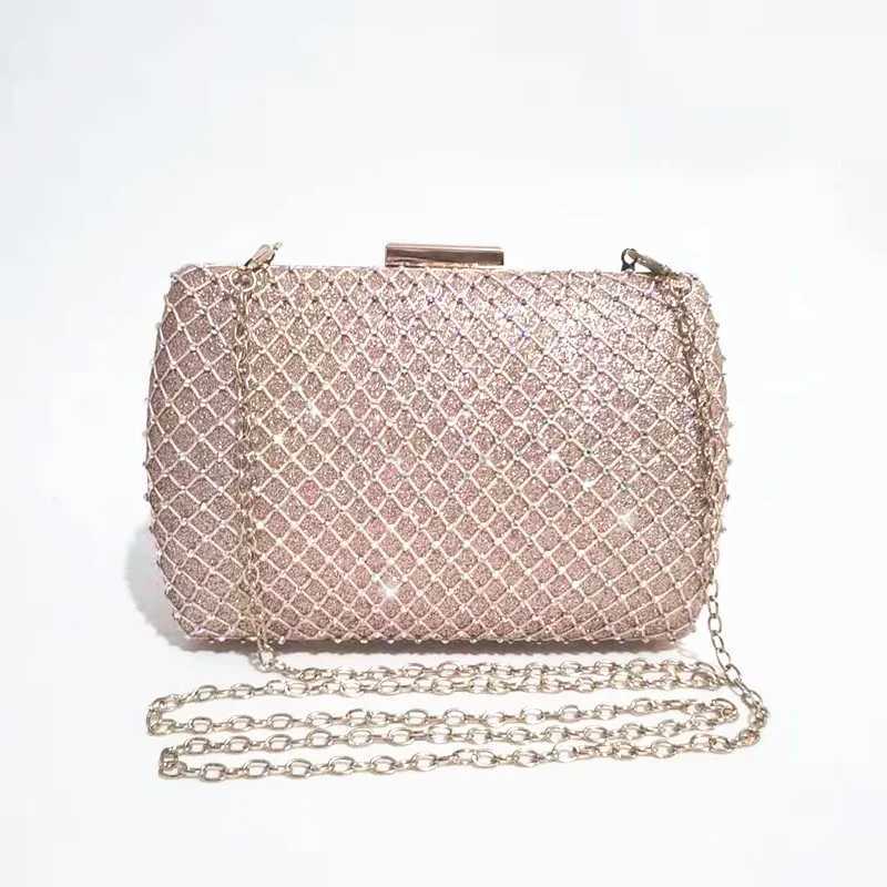 The latest fashion Womens Clutch Handbag Luxury gorgeous glitter dinner party ladies tote bagXJ240730