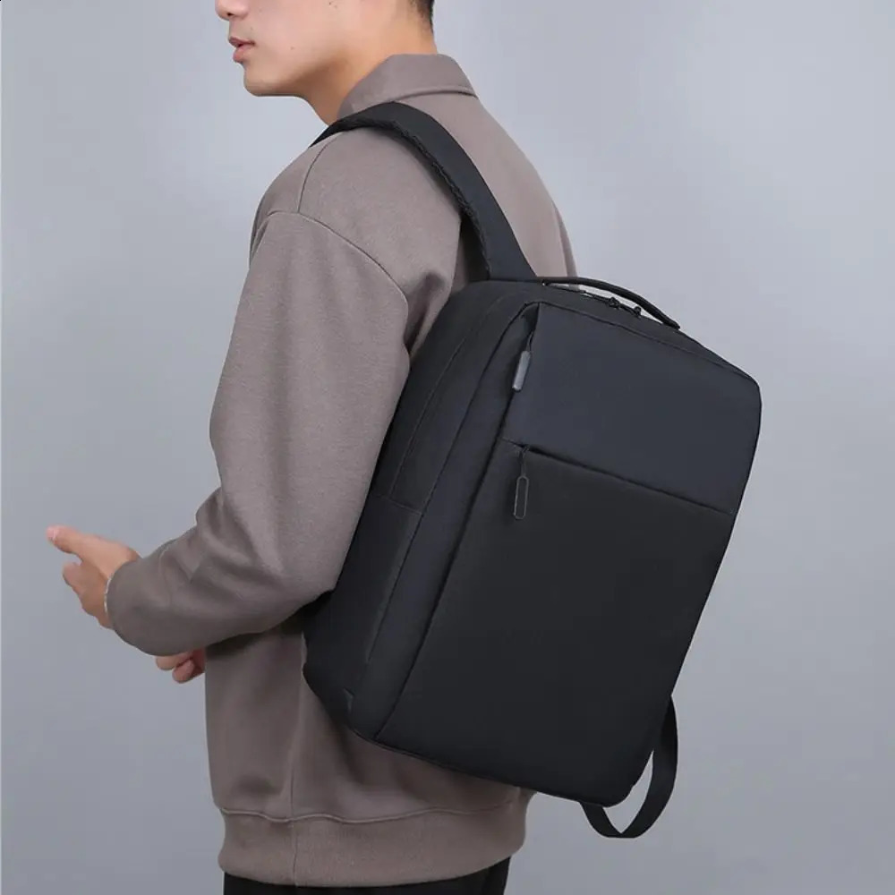 156 inches Versatile Backpack High Quality Oxford Cloth Black Grey Blue Red Business Rucksack Washable Computer Bag Unisex y240815