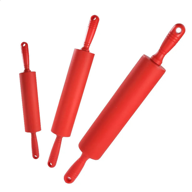 Silicone Large Rolling Pin Roller Non Stick Household Rolling Pin Kitchen DIY Baking Tool 240729