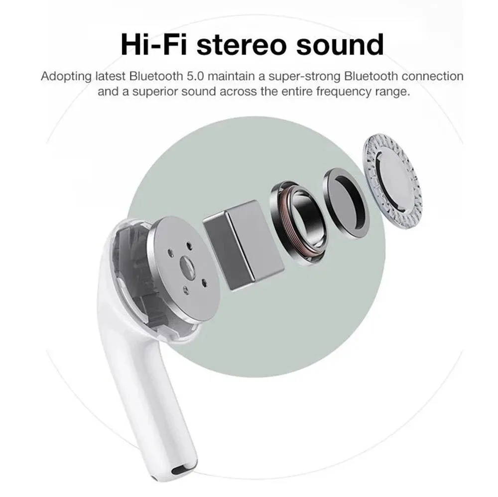 Bluetooth Earphones Wireless Earbuds Touch Sport Headphones TWS Headset In-Ear With Charging Box for iPhone Xiaomi Samsung Mobile Smart Cell Phone