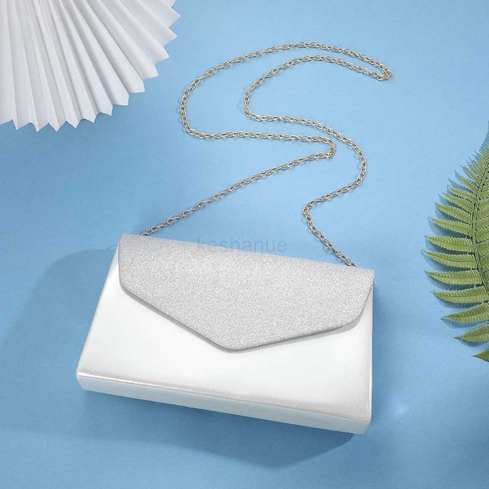 High Quality Wholesale Fashion Leather Evening Wedding Party Bag Envelope Pillow Printed Hardware Trim Strip Dinner Clutch PurseXJ240730