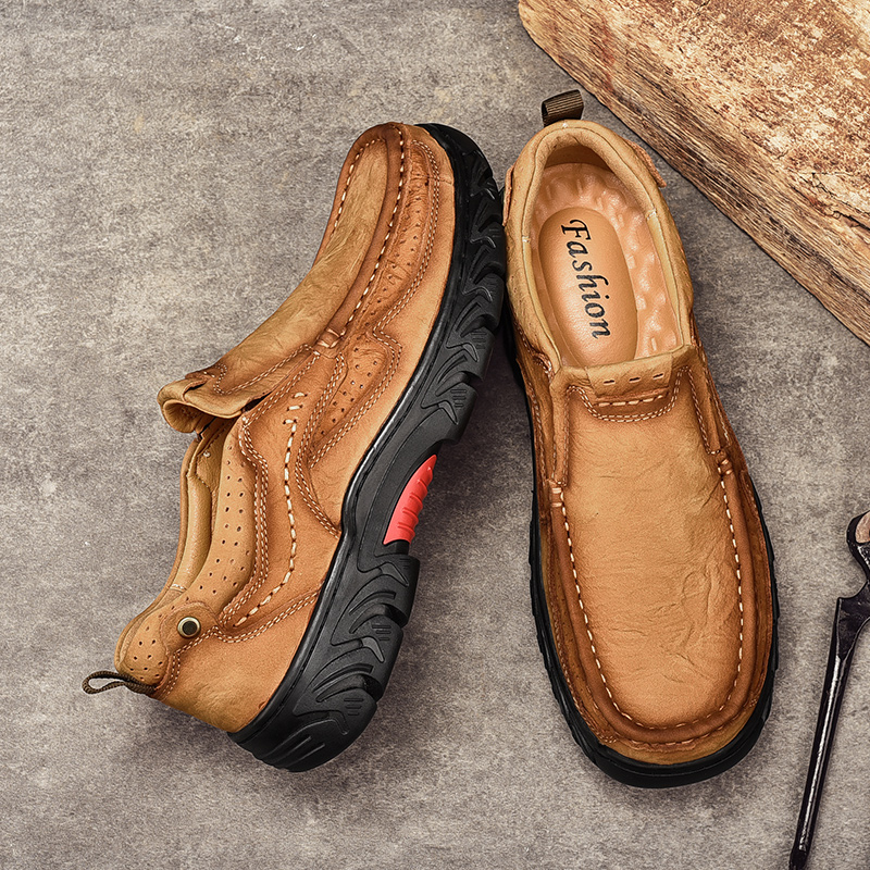 Golden Sapling Man Loafers Genuine Leather Outdoor Shoes Fashion Leisure Flats Leisure Work Loafers Men's Casual Shoe Moccasins