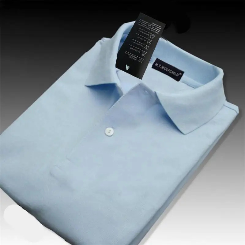 100% pure cotton highquality summer mens polo shirt XS5XL casual solid short sleeved top 240829