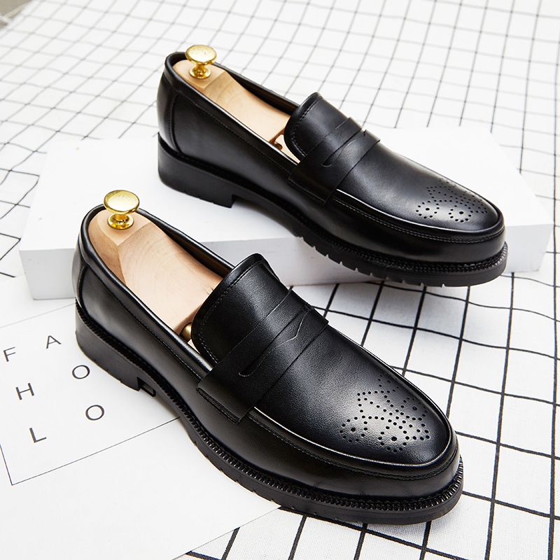 Inner urious Dress High Loafers Men Casual Shoe Man Fit Classic Party British Men's Height-increasing Shoes 's s