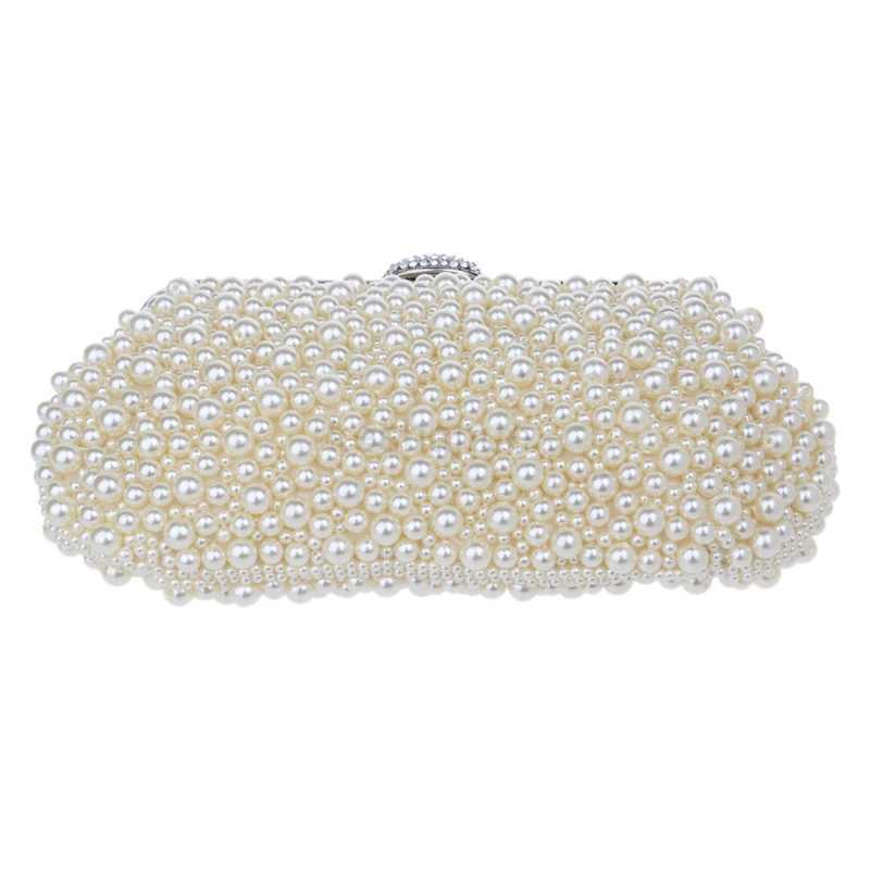 Women messenger beaded women vintage evening bags imitation pearl shell women bag shoulder bagsdiamonds clutch bag for weddingXJ240730