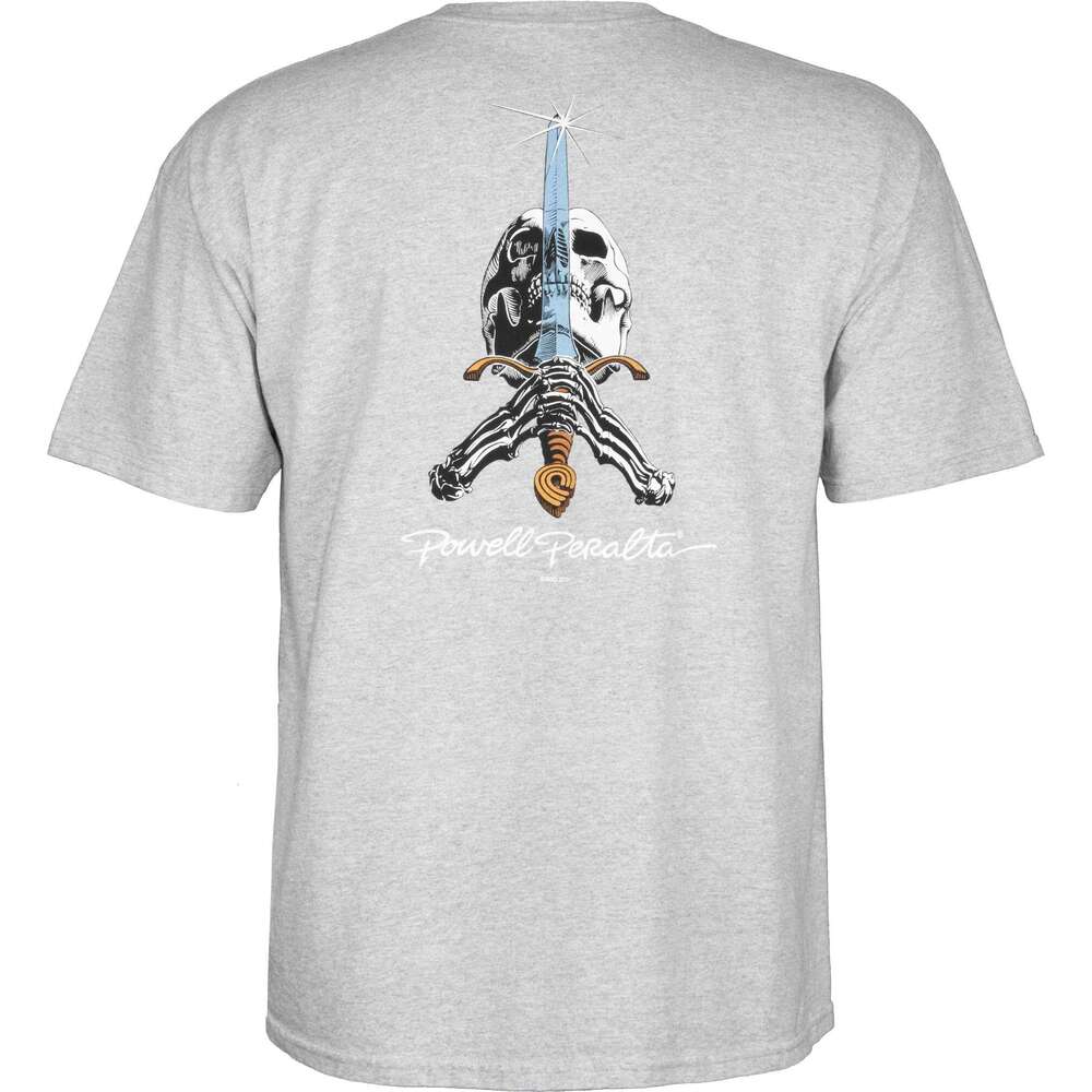 Mens T shirt Skull and Sword T-Shirts Casual tops Fashion Graphic Tee Summer clothes tshirt Gothic shirts Free shipping