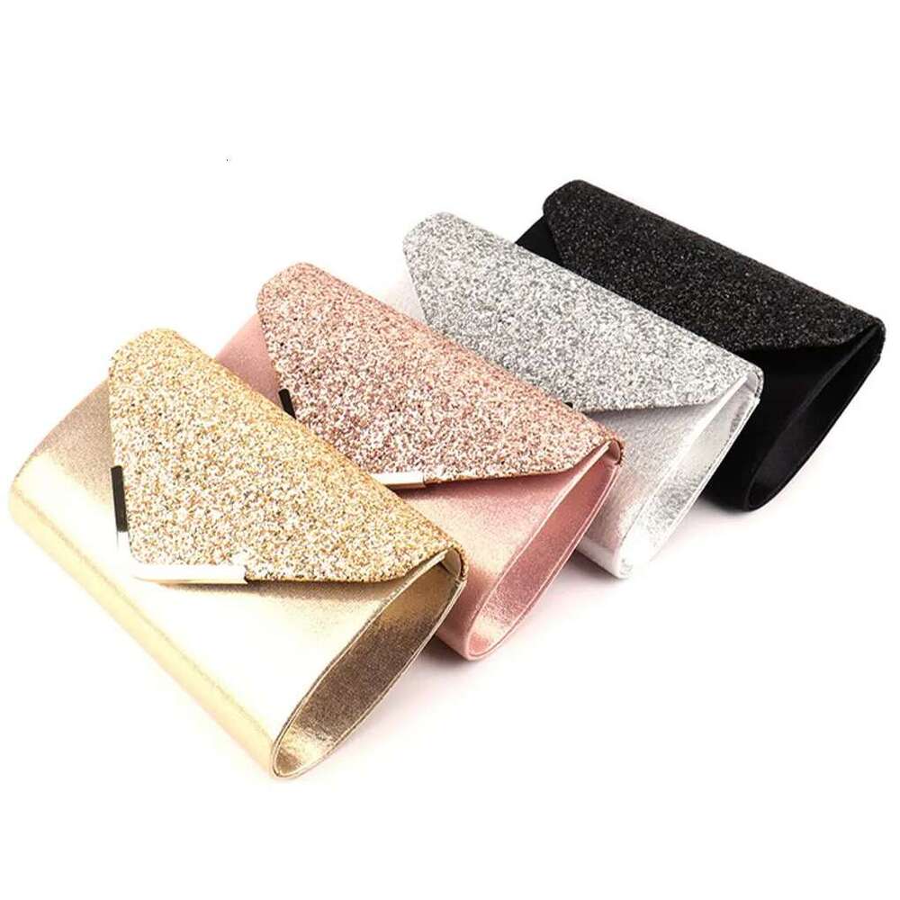 2025 NEW Shining Bag Purse for Women Wedding Party e Clutch Golden Bao Evening Dresses Bags Stylish Crossbody Elegant Wallets New zhanyishengli