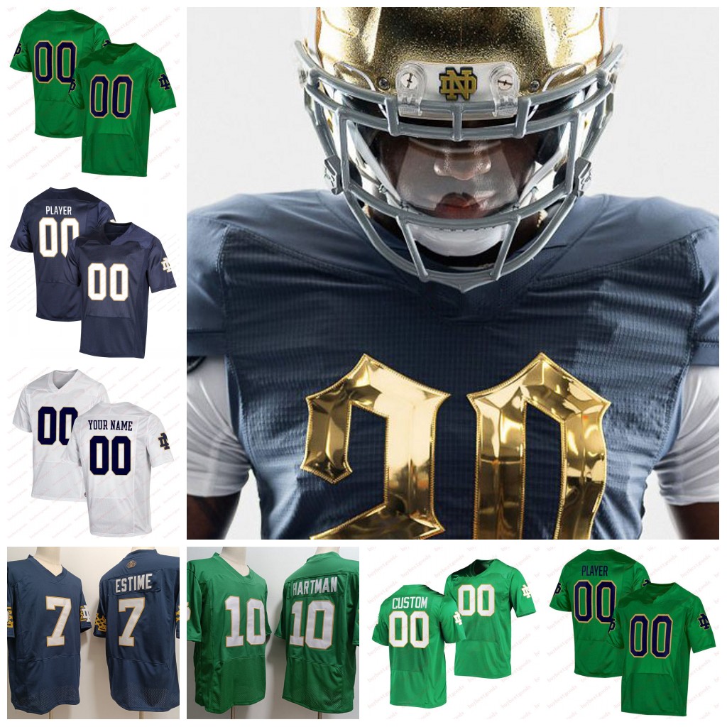 Notre Dame Fighting Irish Football Jersey Mitchell Evans Riley Leonard R.J. Oben Xavier Watts Marist Liufau Kyren Williams Zack Martin Custom Jerseys