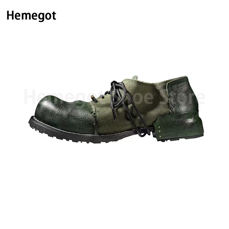 Oxford Thick Vintage Sole for Casual Brand Design Men Loafers British Style Comfort Dress Business Retro Shoes Comt
