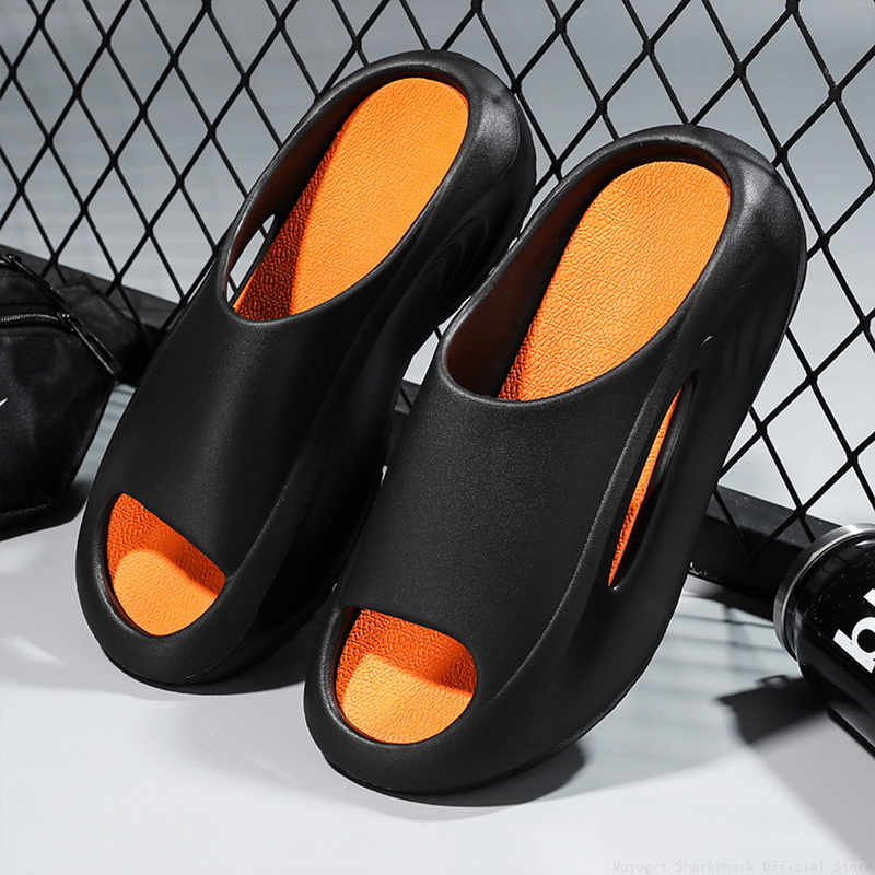 Sole Thick Patchwork Color Summer Sneaker Slippers Women Men Platform Slides Eva Unisex Sports Sandals New Beach Shoes 9695