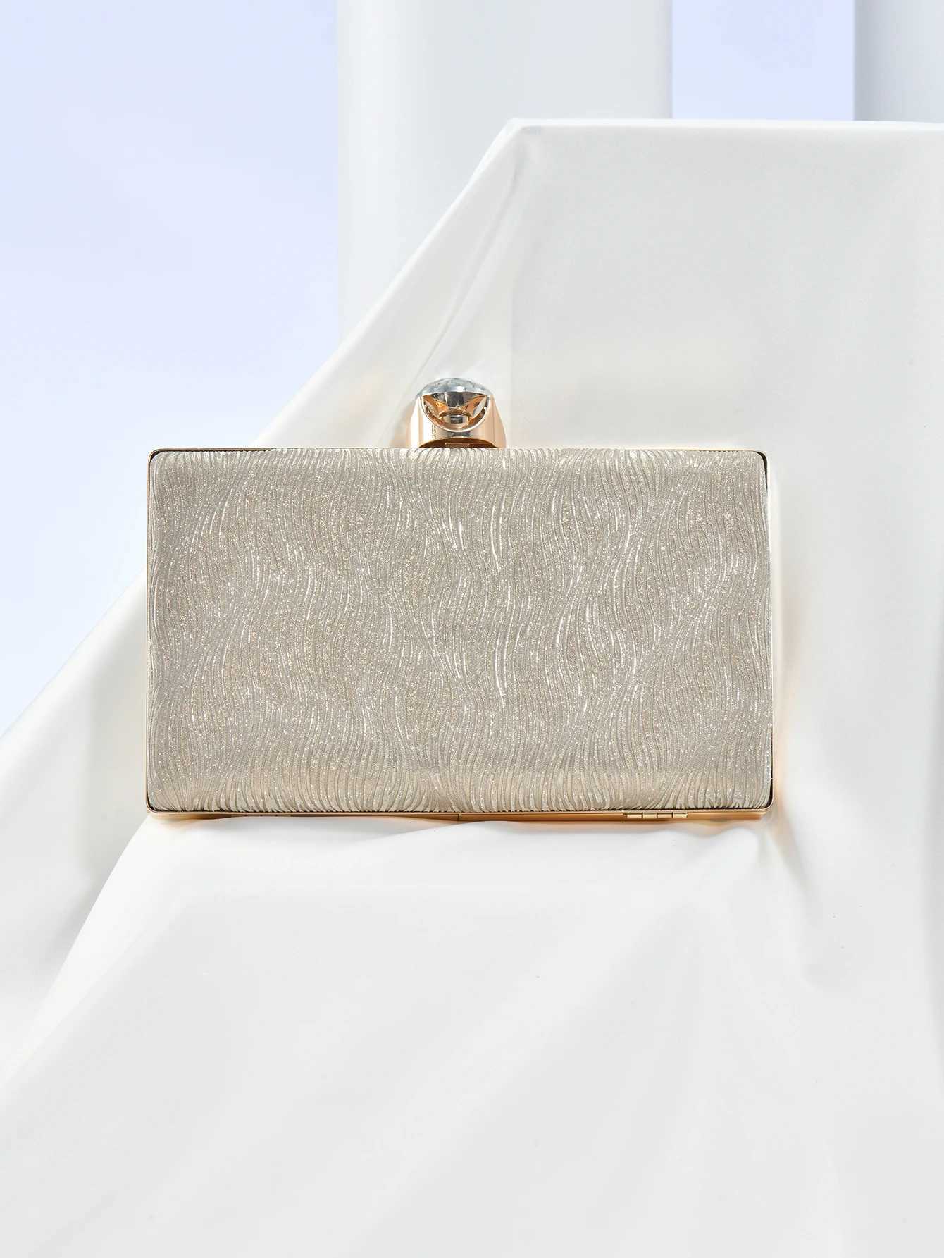 Luxury new shiny silky Womens Clutch bag High Fashion socialite Party Bag Evening gift bagXJ240730