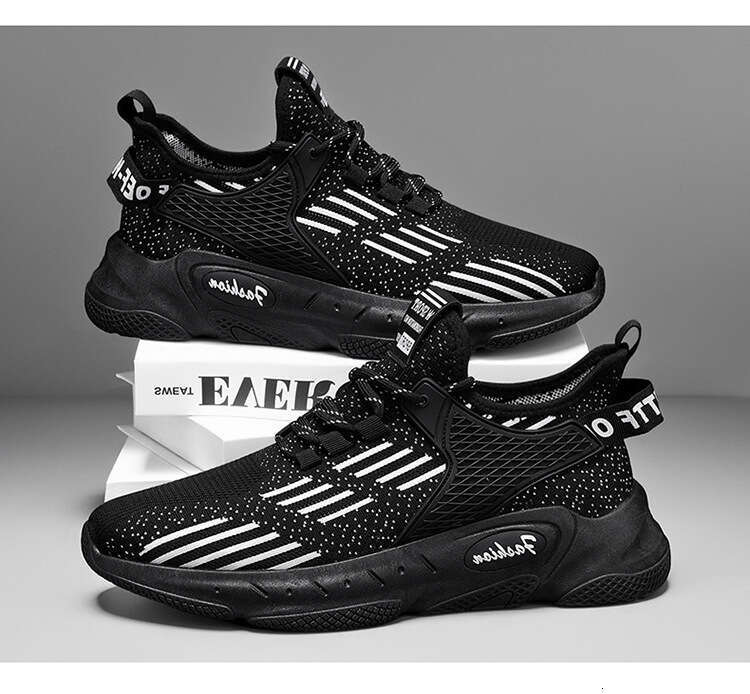 S Men Ddmysports Trend Casual Style Sports Versatile Mesh Breathable Anti Odor Non Slip Athleisure Shoes Black Free Shipping Outdoor tyle ports lip ho