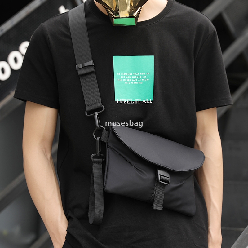 Korean men's shoulder bag new oblique shoulder bag male crossbody bag outdoor sports chest bag leisure multi-functional bag brand