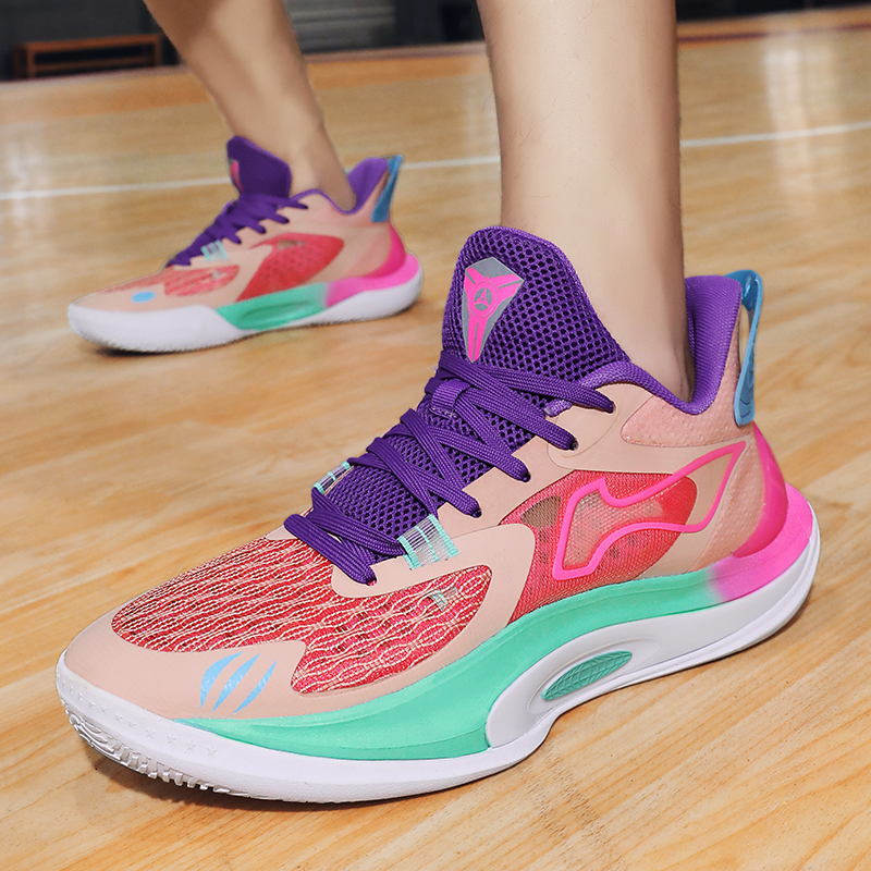 High-quality Men's Basketball Shoes Women Kids Indoor Basketball Training Shoes Outdoor Non-slip Practical Sports Shoes 36-45