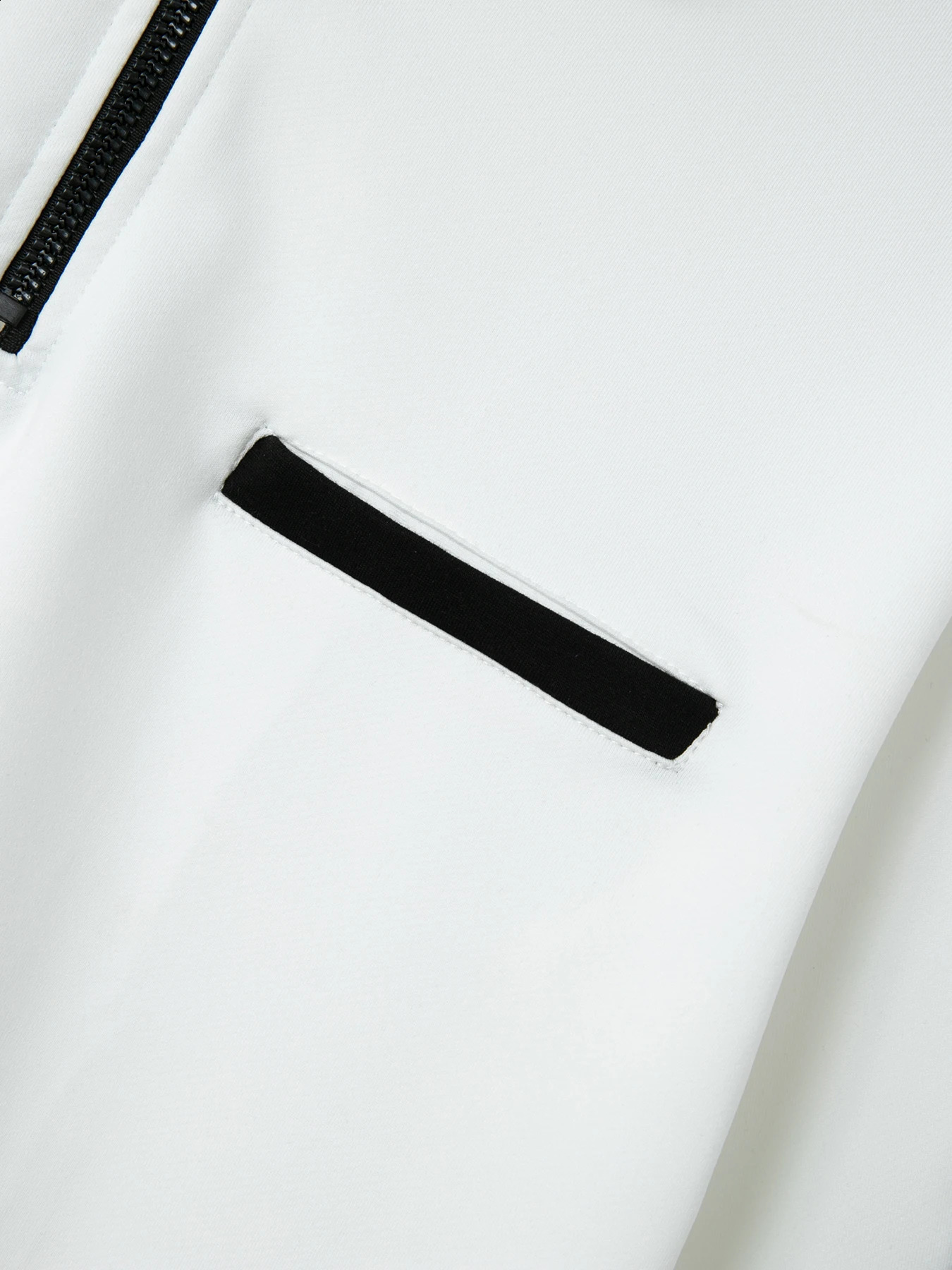 SpringFall POLO Shirt Arm Zipper Mens Sport Smooth Warm polo shirt 240807