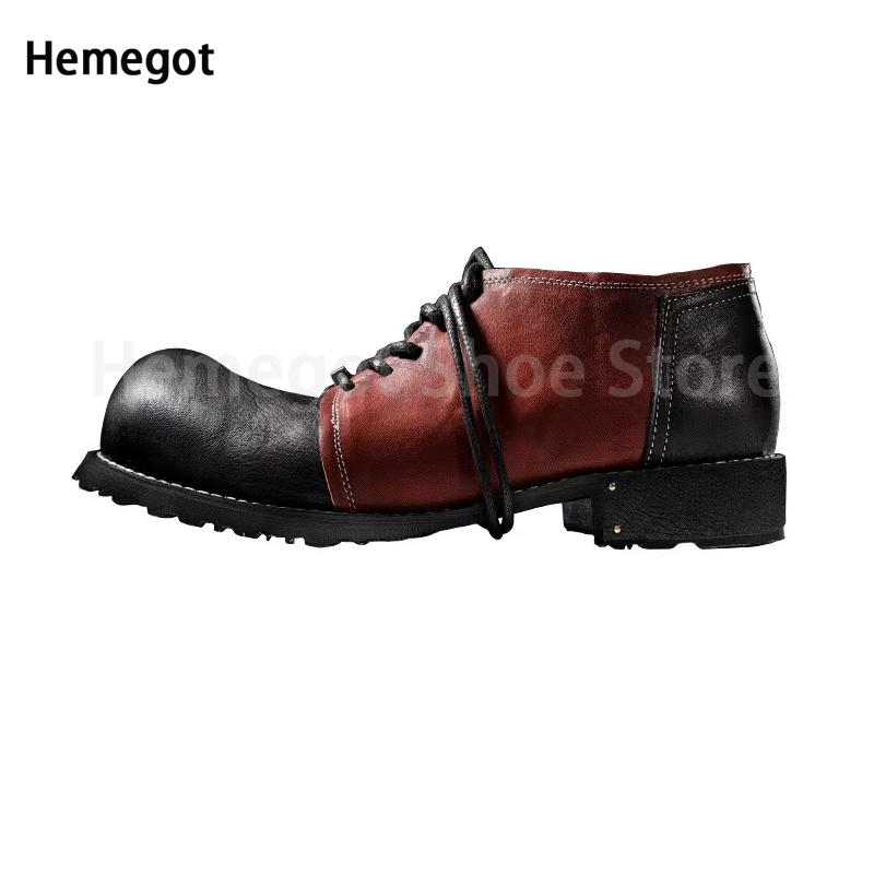 Oxford Thick Vintage Sole for Casual Brand Design Men Loafers British Style Comfort Dress Business Retro Shoes Comt