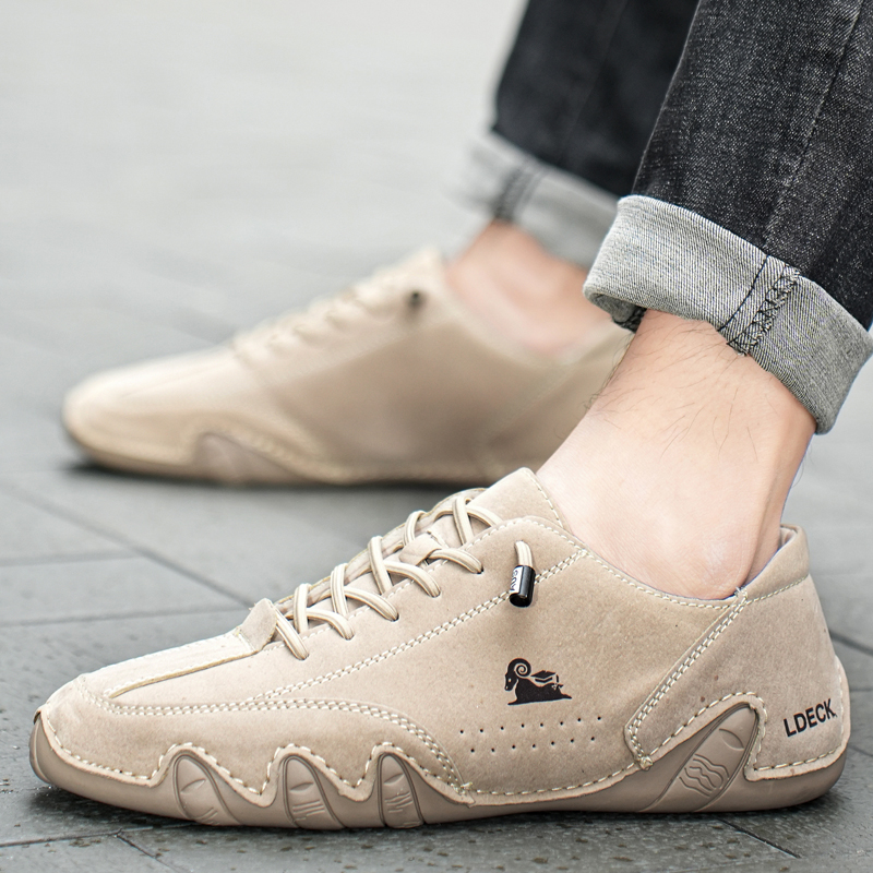 Men Leather Casual Shoes 2023 New In Fashion Sneakers Handmade High Quality Loafers Shoes with Free Shipping Luxury Man Shoes