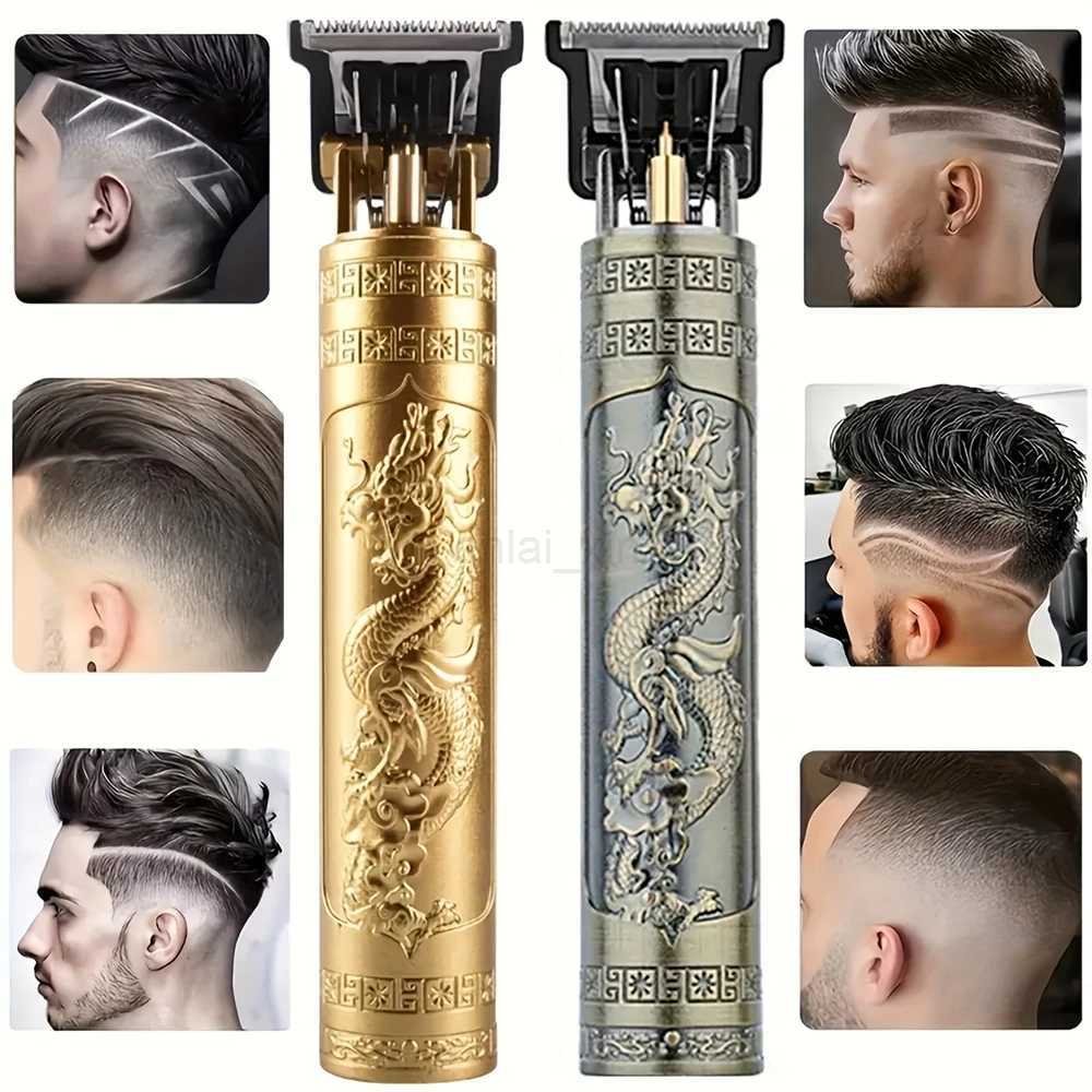 Professional Hair Clippers Barber Cordless Zero Gapped Hair Clippers Display Beard Trimmer T Liners Shavers Edgers ClipperY240730