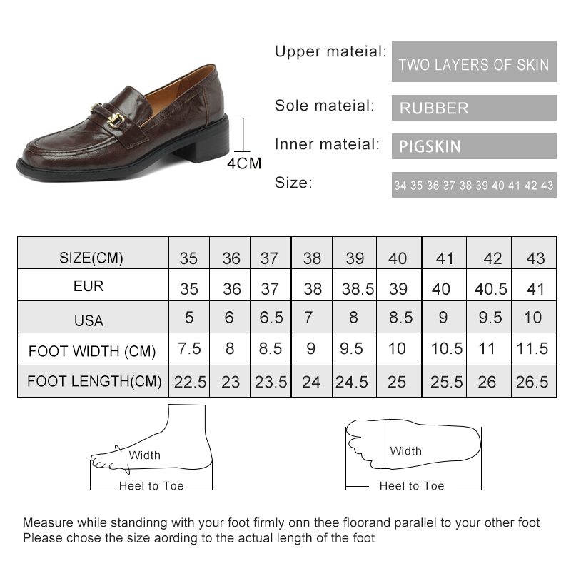 Loafers AIYUQI Square Toe 2024 New Genuine Leather Ladies Slip-on Vintage Buckle Classic Spring Shoes Women 8011