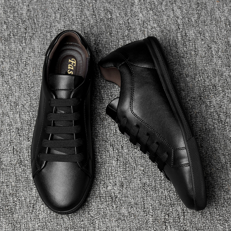 2024 New Men Casual Shoes Men Sneakers Soft Leather Men Shoes Brand Fashion Male White Shoes Skate Shoes Men Comfy Hip Hop Shoes