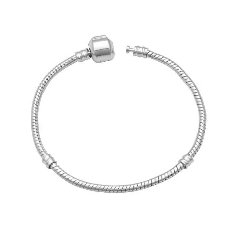 SAIYE 925 sterling silver snake chain DIY charm bracelet womens gift jewelry womens braceletW240730