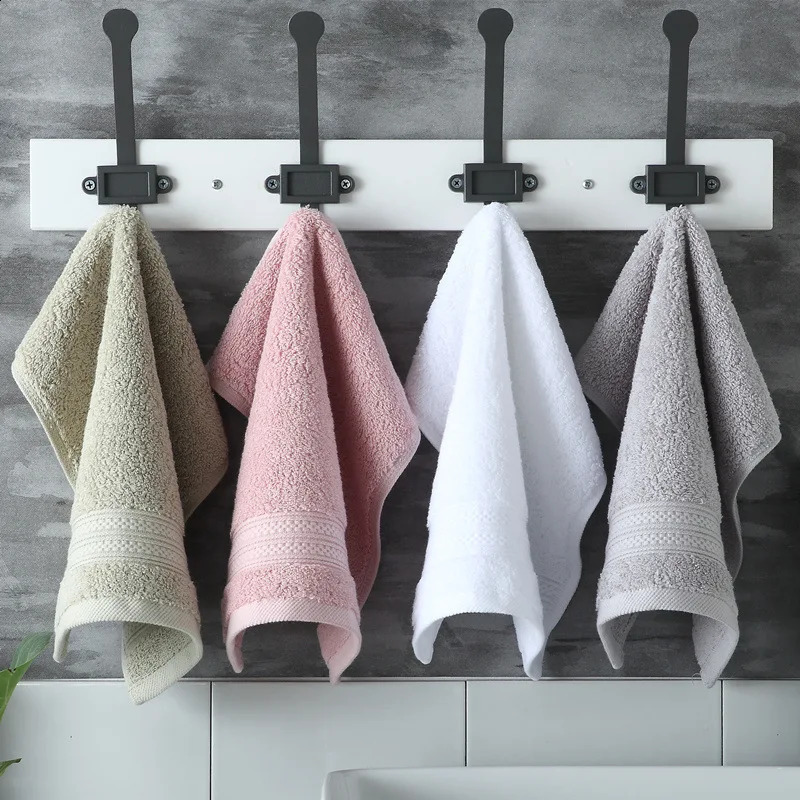 T416A High quality el 1 piece dusty pink white grey light green thick quick dry Cotton Terry hand towel bath Towel Face Towel 240730