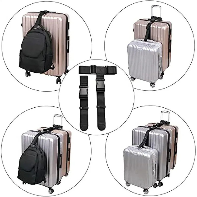 Travel Tied Black Durable Nylon Cargo Tie Down Luggage Lash Belt Strap With Cam Buckle Travel Kits Outdoor Camping Tool 240730