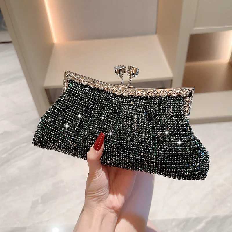 Luxy Moon Luxury Rhinestone Evening Clutch Bag Dress Wedding Bride Handbag Shiny Design Party Banquet Lady Portable PurseXJ240730