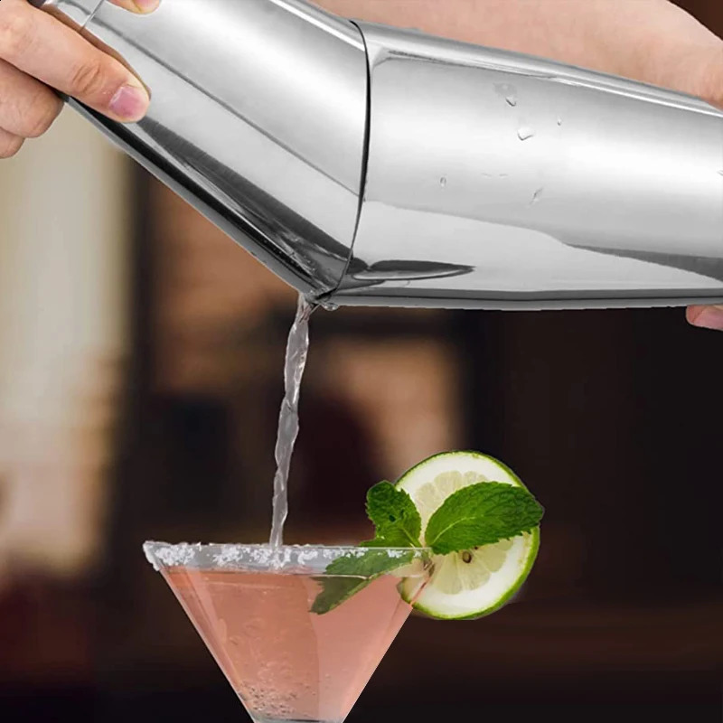 BlackRose Gold Boston 800750600ml Cocktail Shaker With Recipe Stainless Steel Mixer Bartender Bar Drinks Shakers Tools 240729