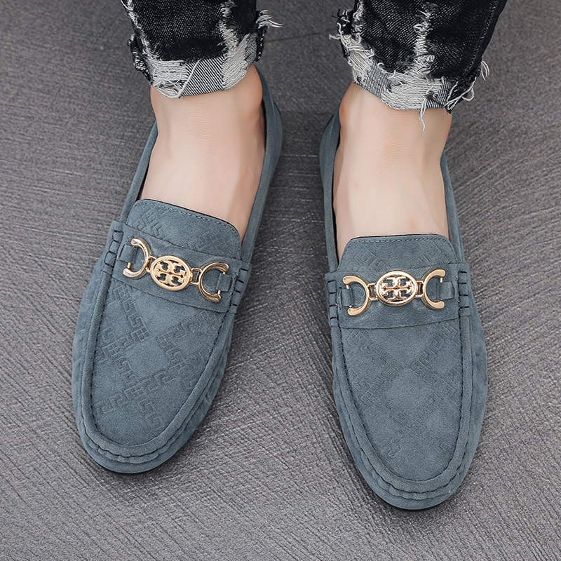 Hot Sale Green Men's Suede Moccasin Classic Handmade Leather Loafers Men Casual Flats Comfortable Slip-on Walking Driving Shoes