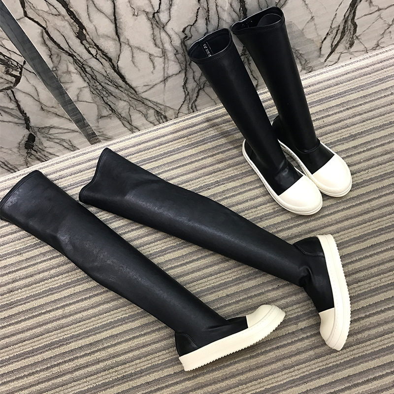 Stylish Boots Gothic Women Long Boots Fashion Warm Booties Ladies Platform Shoes Winter Dark Metal Punk Footwear