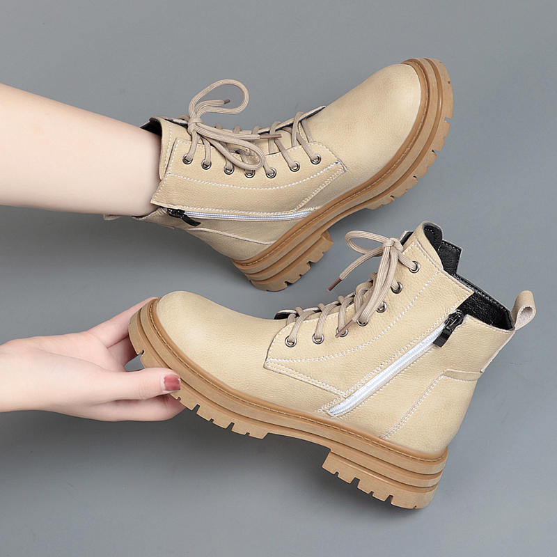 Large AIYUQI Size 41 42 43 Non-slip Fashion Genuine Leather Winter Boots New Round Toe Casual Women Ankle Boot 915b