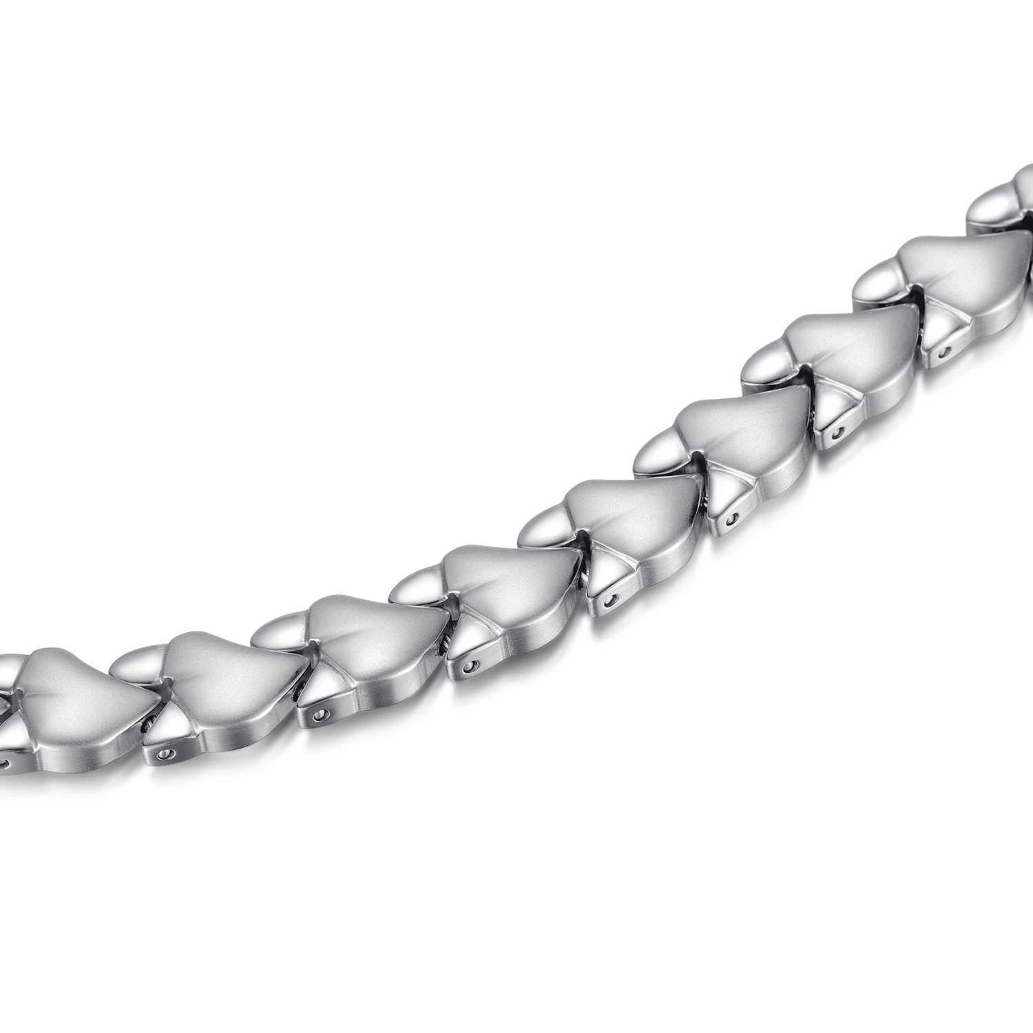 Rainso Womens Full Magnetic Bracelet Stainless Steel Stress Relieving Bracelet Fashion and Health Jewelry Girl Gift 2024 LatestW240730