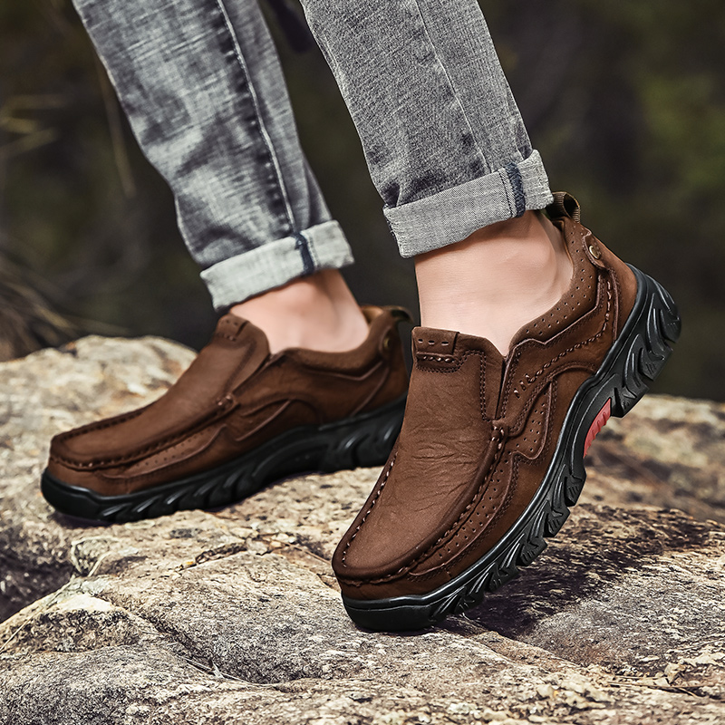 Golden Sapling Man Loafers Genuine Leather Outdoor Shoes Fashion Leisure Flats Leisure Work Loafers Men's Casual Shoe Moccasins
