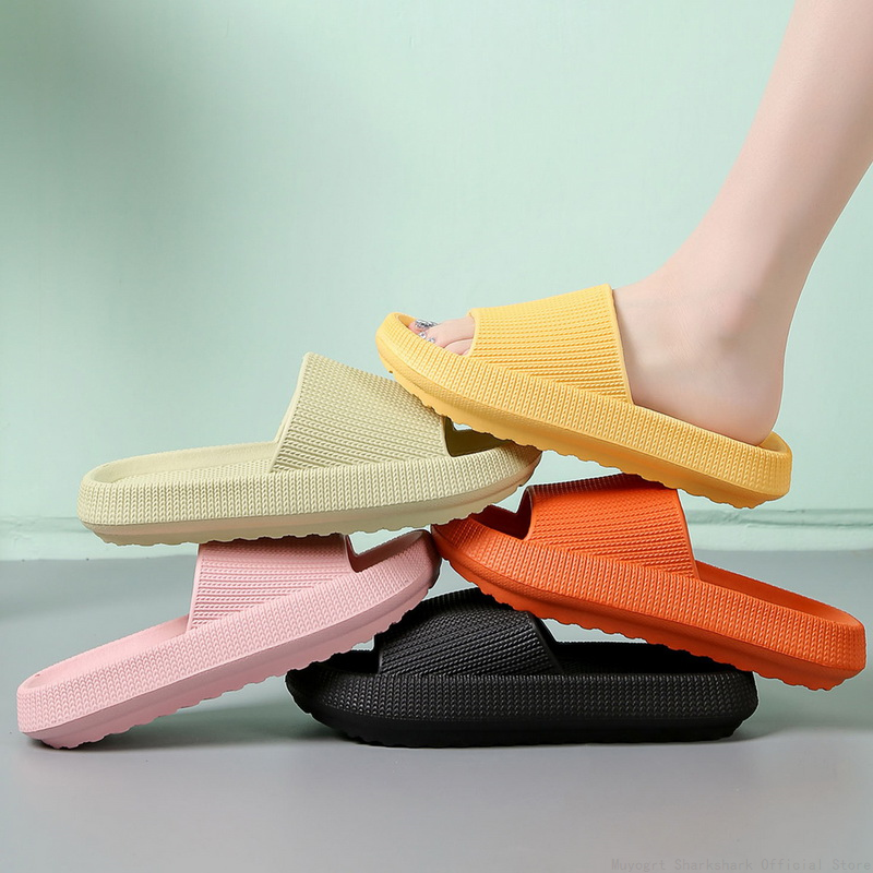 Platform Thick Slippers Women Fashion Soft Sole Eva Indoor Slides Bathroom Home Sandals 2023 Summer Non-Slip Flip ps e5e6