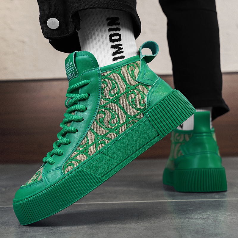 Original High Top Mens Skateboard Shoes 2024 Trend Red Sneakers Men Lightweight Platform Men's Vulcanized Shoes tenis de hombre