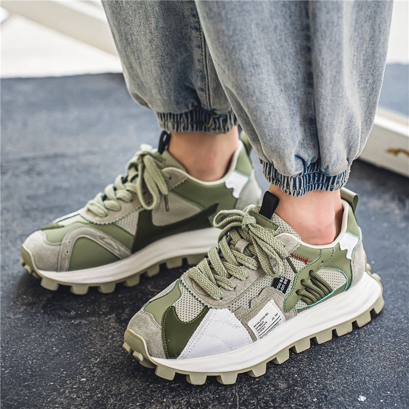 Mens Casual Shoes Chunky Platform Male Footwear Luxury Shoes Men Sneakers High Quality Shoes Trend Running Shoes For Men Punk