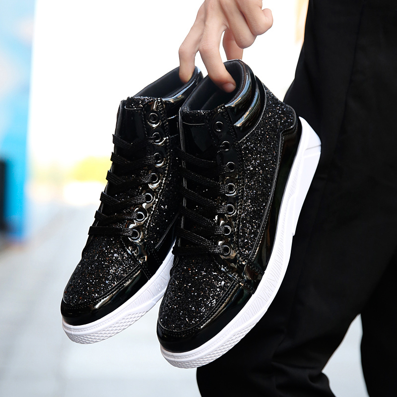 2024 Spring Hot Sale Mans Casual Shoes Non-slip Sports Outsole Light High-top Men Fashion Boots Wear-resistant Male Sneakers 48