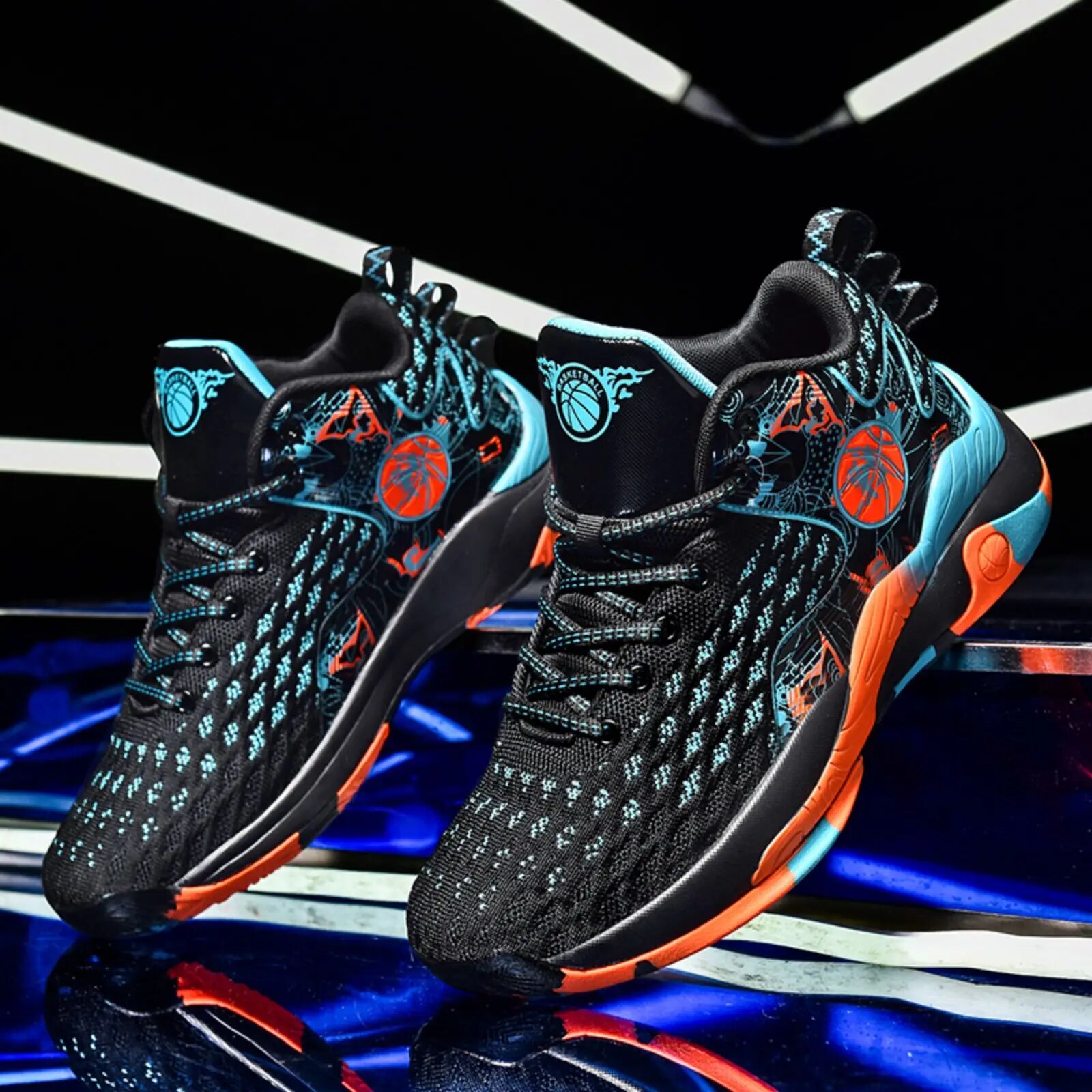2024 New Basketball Shoes Casual Sports Shoes Student Running Shoes Fashion Sneakers Male Youth Training Shoes