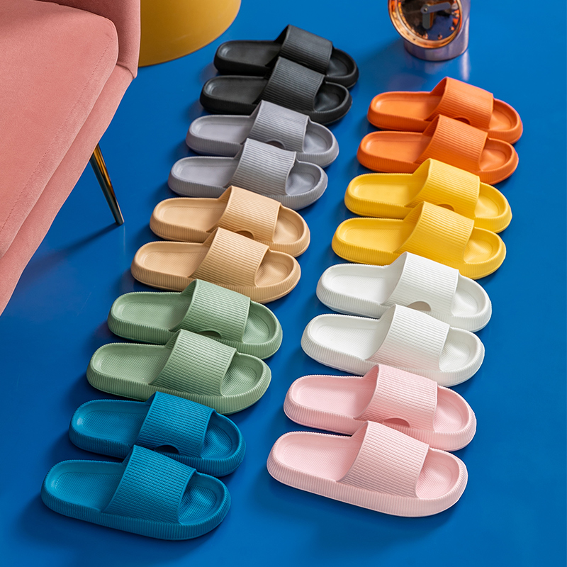 for Women Summer Indoor Slides Anti-slip Platform Wedges Sandals Woman Beach Shoes Home Bathroom NEW hot Men Slippers