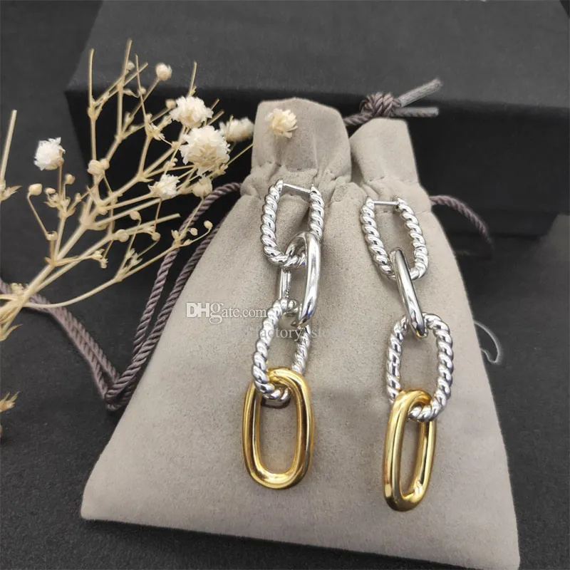 Stud Twisted Cross Braided Earrings Couple Classic Dangle Earrings Copper Women's Jewelry