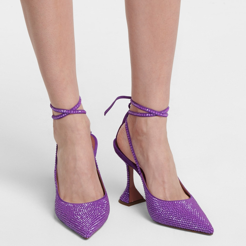 Crystal Women's Sequin Pumps: Strappy Cross-Tied High Heels for Weddings, Parties, and Proms (2024) 4