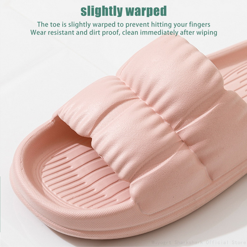 Beach New Summer Thick Platform Slipper Womeneva Slippers For Home Flip Ps Quality Ladies Korean Fashion Soft Sole Cloud Sandal 7E09 S