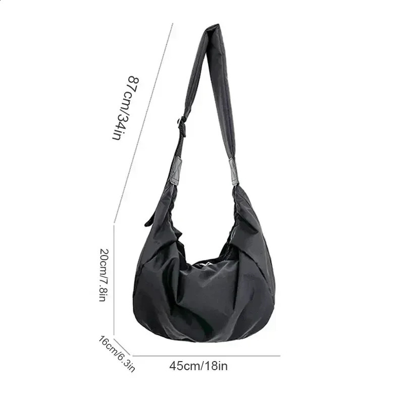 Youth Crossbody Shoulder Bag Fashion Summer Large Capacity Casual Nylon Women Shoulder Bag Korean Style 240730