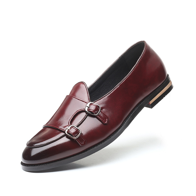 Men's movechain Cusual Leather Wedding Party Shoes Fashion Men Slip-on Buckle Shoe Mens Loafers Moccasins Driving Flats aac7 s