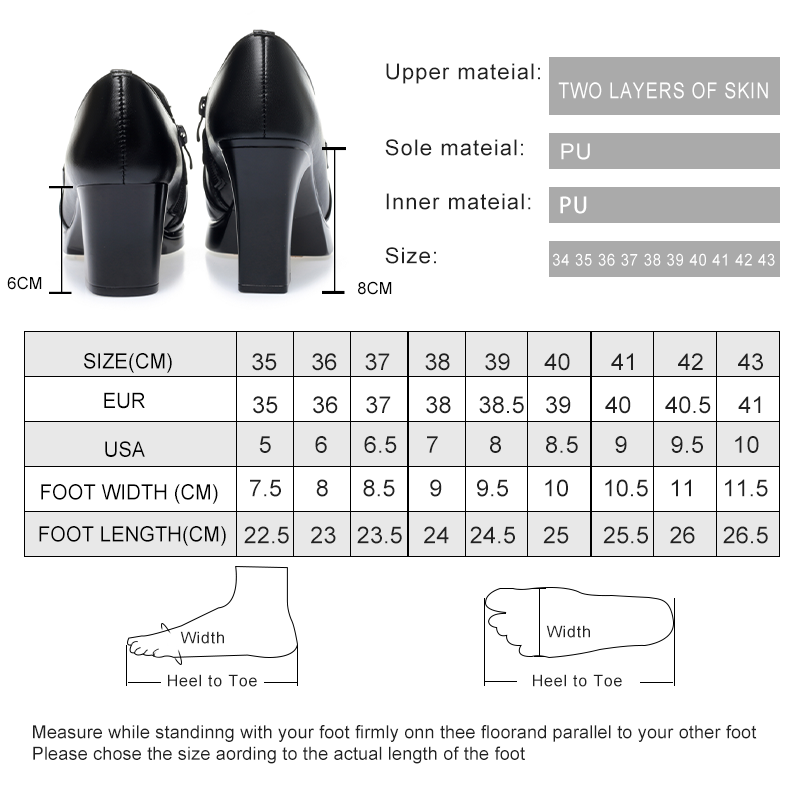 AIYUQI Women's Dress Shoes Large Size 2024 Spring New Genuine Leather Women High Heels Platform Office Shoes Ladies