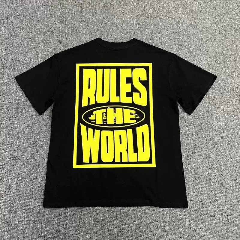Graffiti Letter Print T-shirt Trend Cotton T Shirt Men O-neck Tops Fashion Women Tee Harajuku Y2k Clothes Streetwear 240730